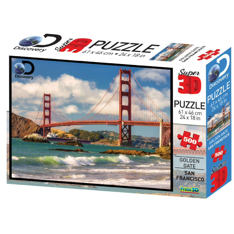 DISCOVERY: Golden Gate, S. Franc 500pc puzzle 3D