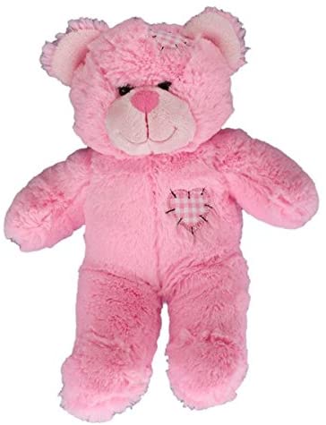 Orsetto rosa con toppe 8"- Teddy Mountain