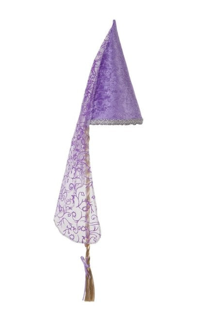 Cappello Rapunzel con coda - Lillà