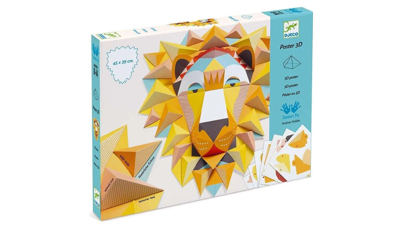 Crea il tuo leone 3D Djeco