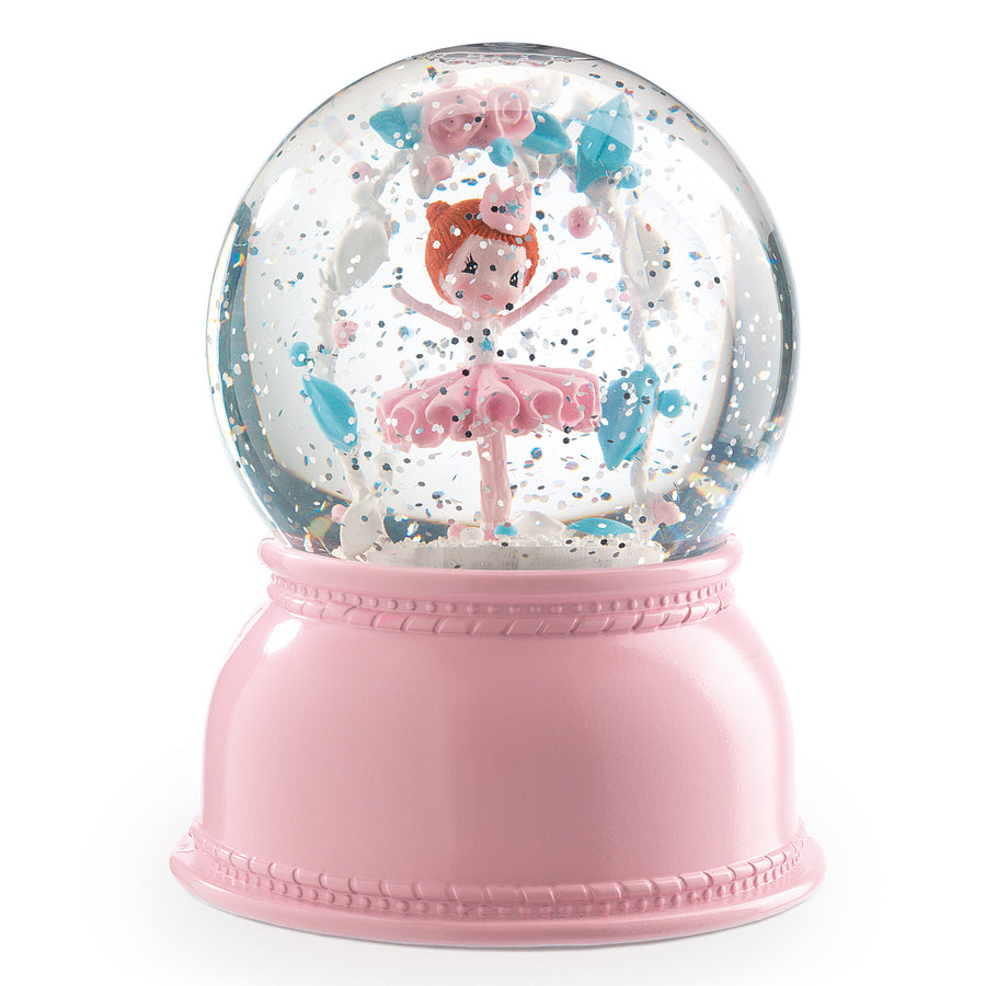 Palla di neve/luce notturna Djeco- Ballerina