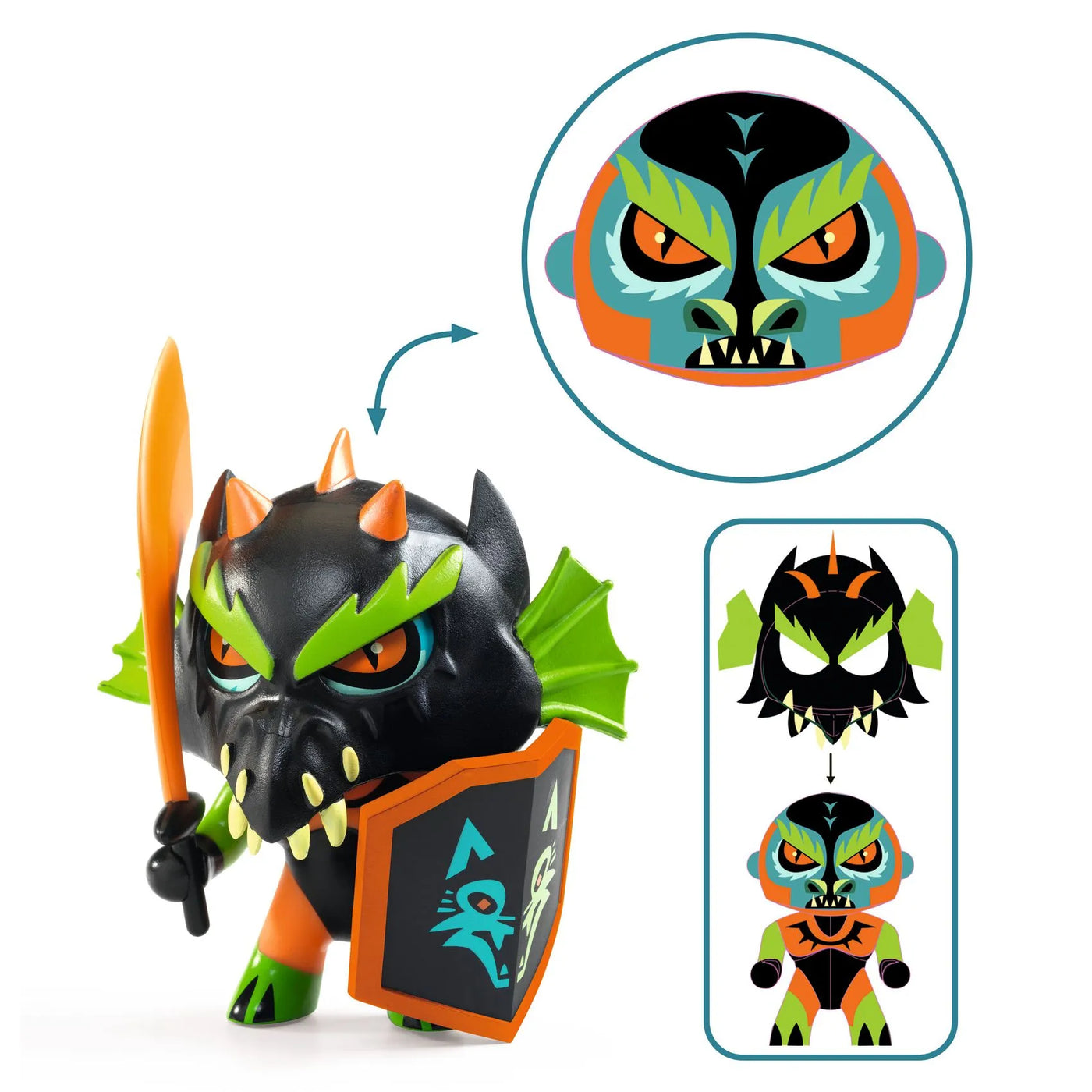 Drack - Personaggio cavaliere Arty Toys Djeco