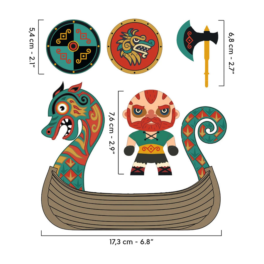 Drak & Drakkar - Personaggio vichingo Arty Toys Djeco