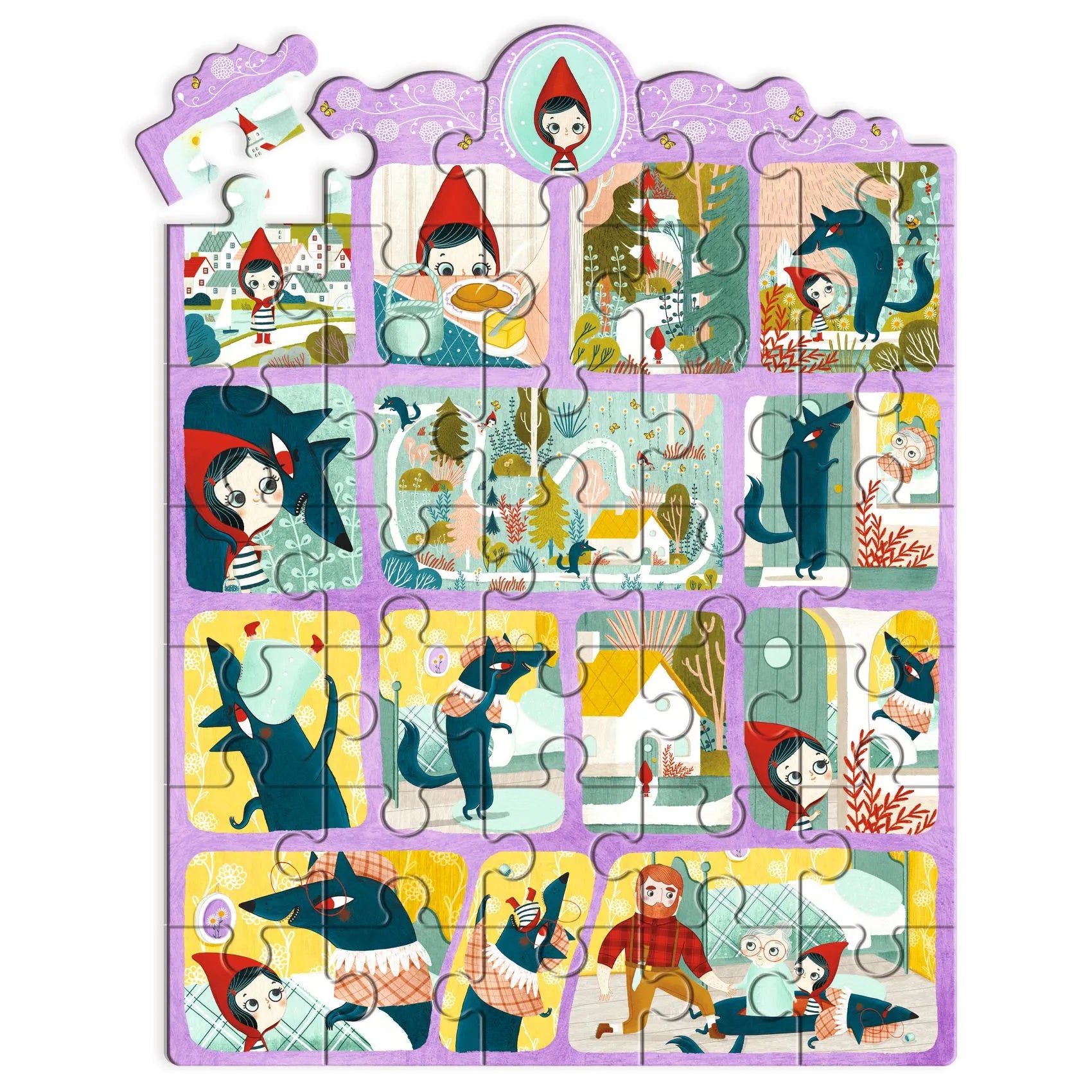 Puzzle di Storie Djeco - Cappuccetto Rosso