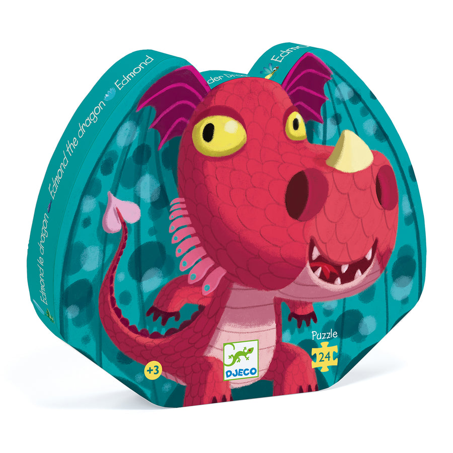 Silhouette Puzzle Djeco - Edmond il drago 24 pezzi