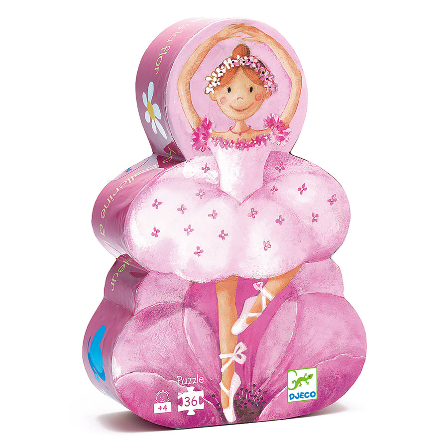 Silhouette Puzzle Djeco - Ballerina 36 pezzi
