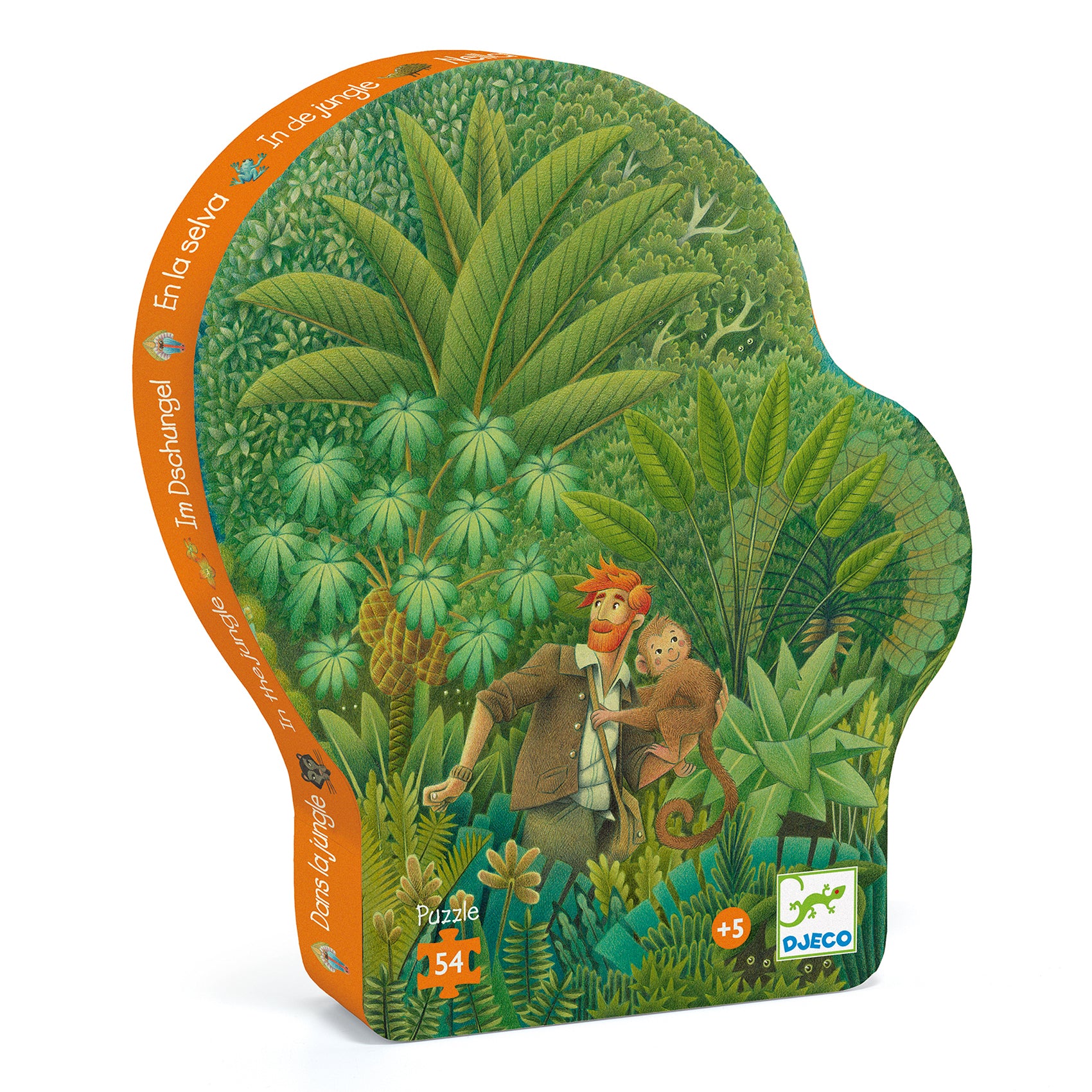 Silhouette Puzzle Djeco - Nella giungla 54 pezzi