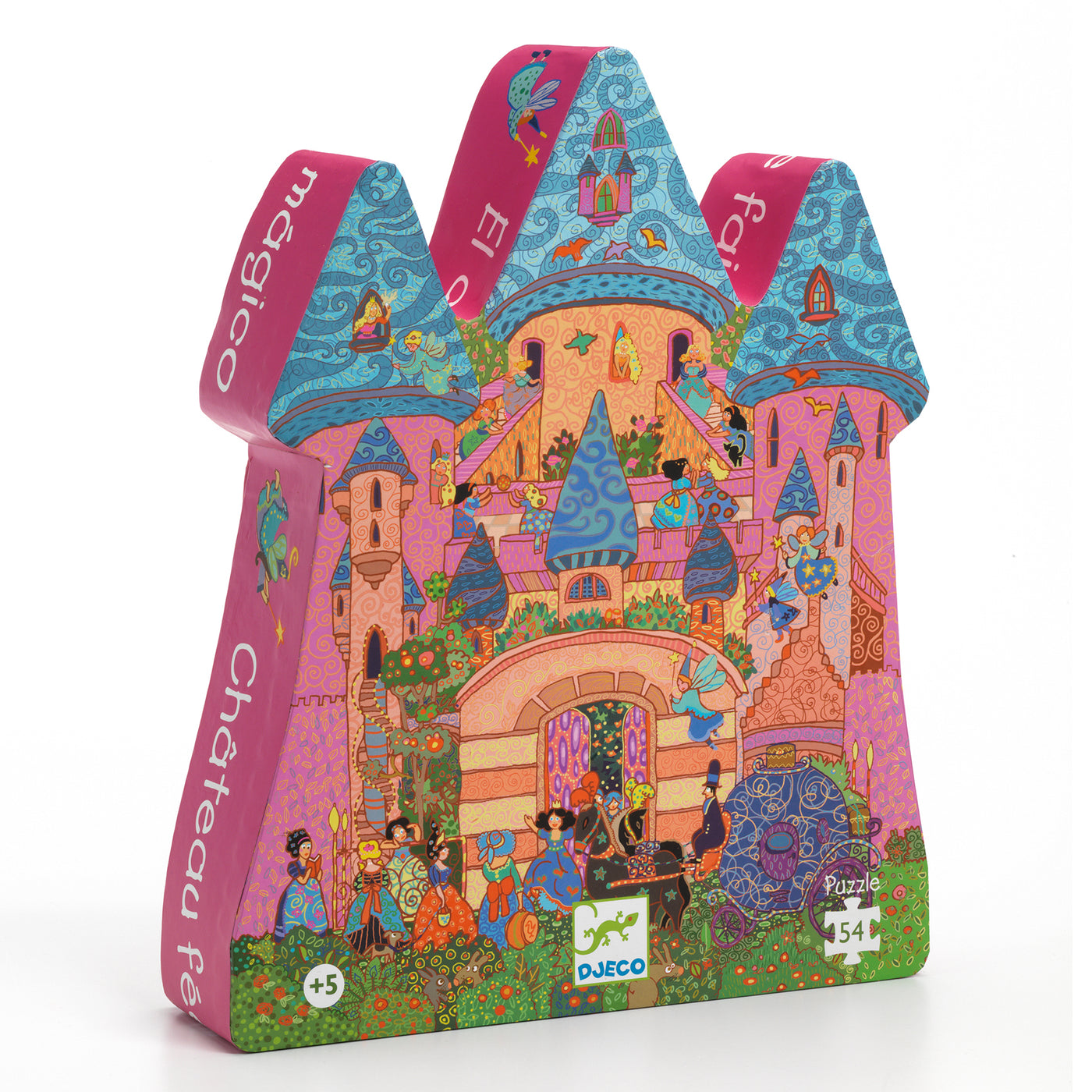 Silhouette Puzzle Djeco - Il Castello delle fate 54 pezzi
