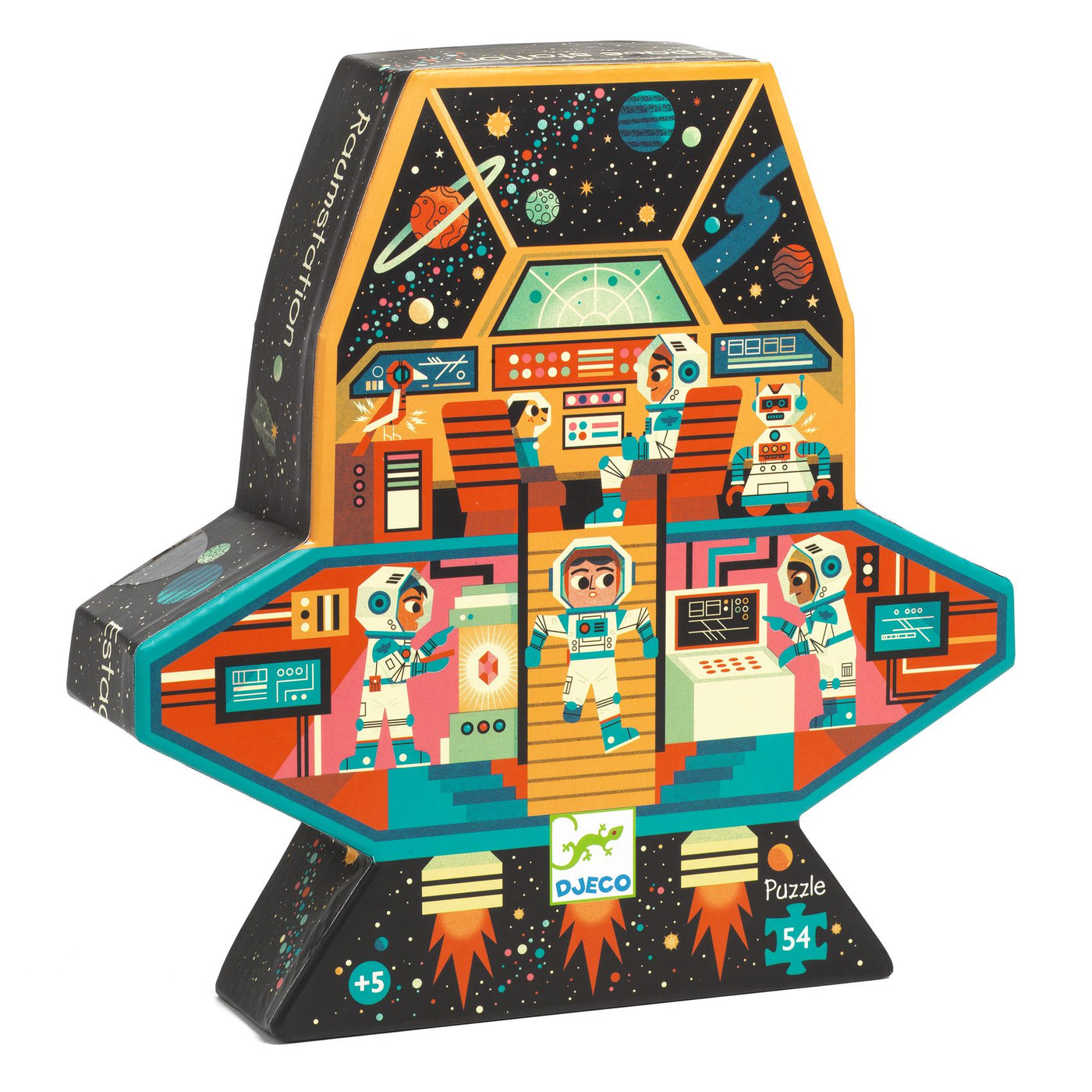 Silhouette Puzzle Djeco - Stazione spaziale 54 pezzi