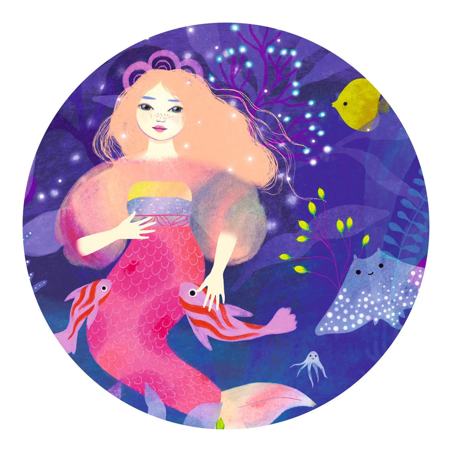 Silhouette Puzzle Djeco - Ella la sirena