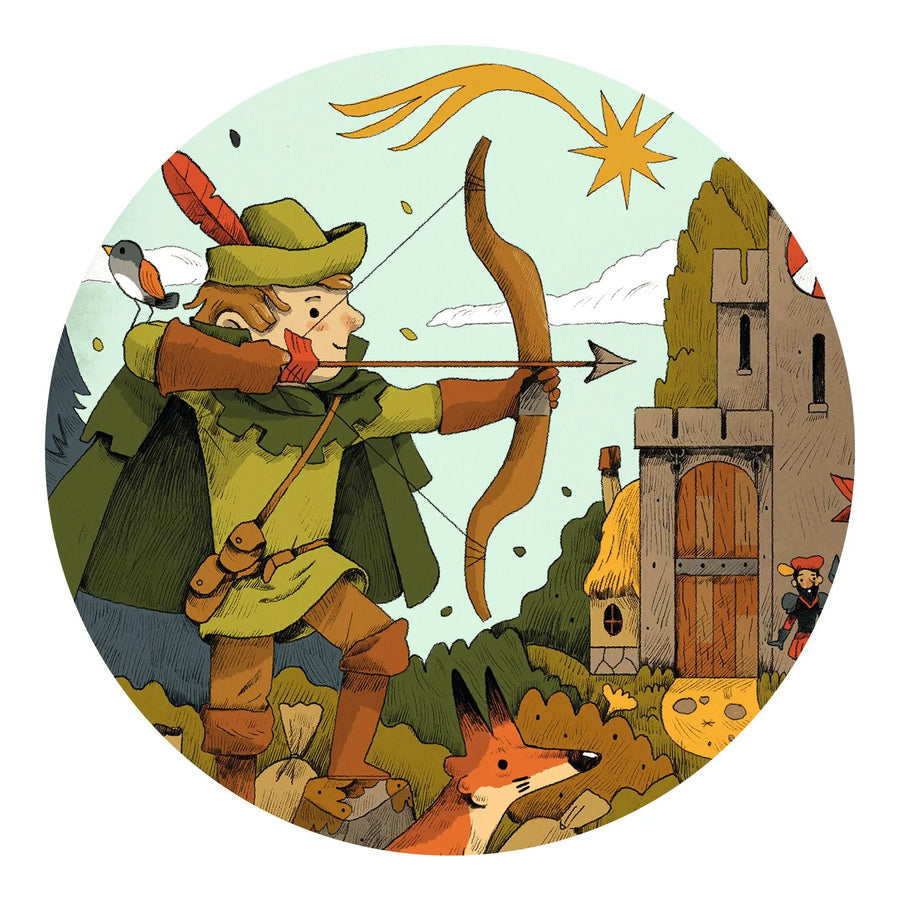 Silhouette Puzzle Djeco - Robin Hood