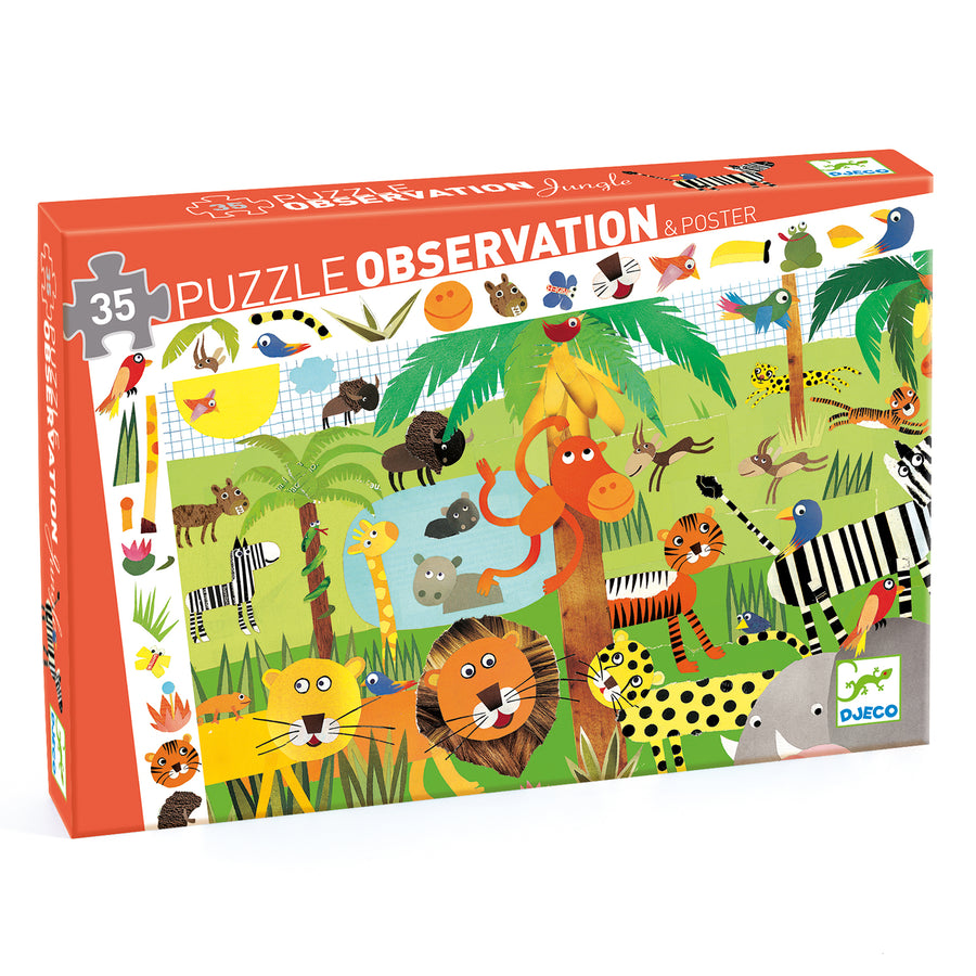 Puzzle Observation Djeco - Giungla 35 pz