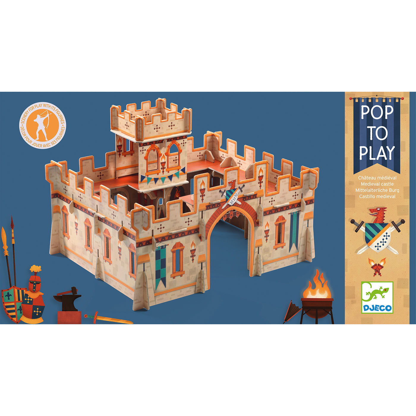 Pop to play Djeco - Castello Medievale 3D