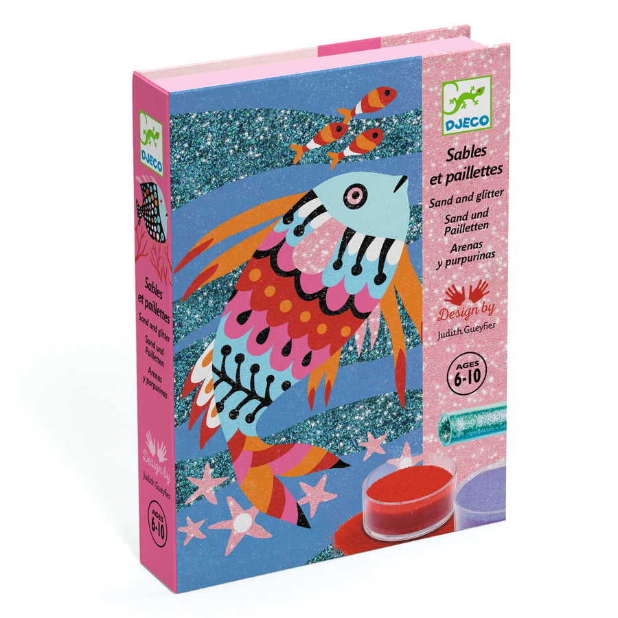 Kit creativo Sabbia & Glitter Djeco - Pesci
