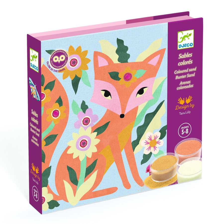 Kit creativo Sabbia colorata Djeco - Garden lights