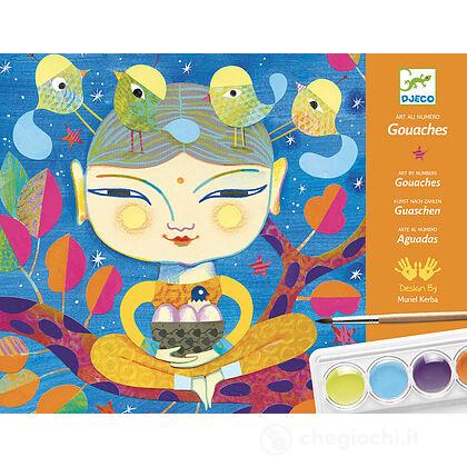 Kit creativo Colori a tempera Djeco - India