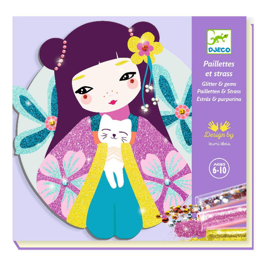 Kit creativo Paillettes e strass Djeco - Onnanoko