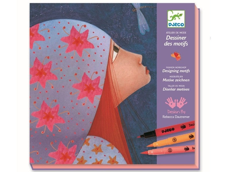 Kit creativo Pennarelli a pennello Djeco - Atelier di moda
