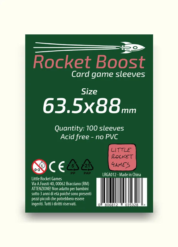 Bustine protettive Rocket Boost 63,5 x 88 mm 100 pz