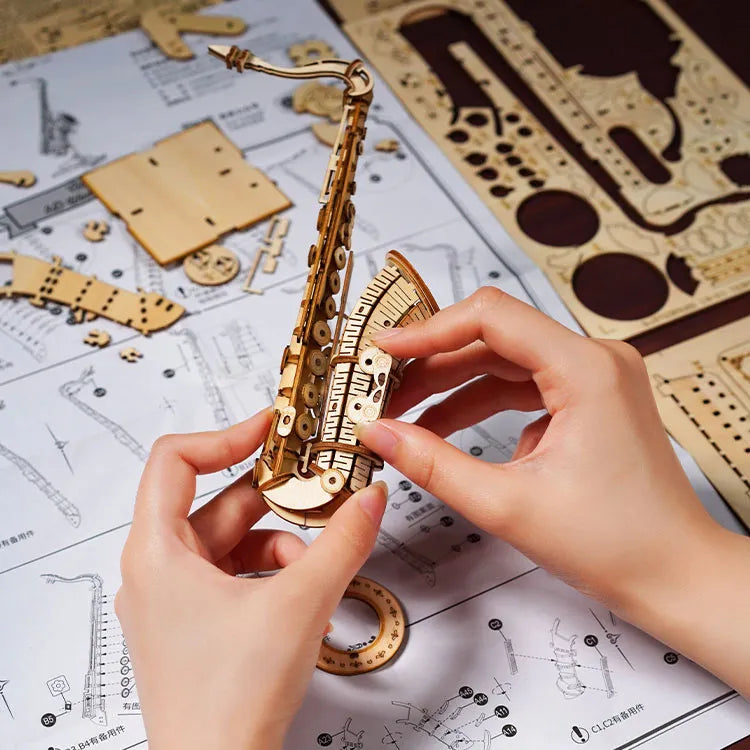 Saxophone - Puzzle 3D