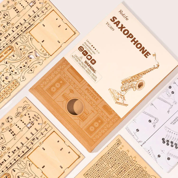 Saxophone - Puzzle 3D