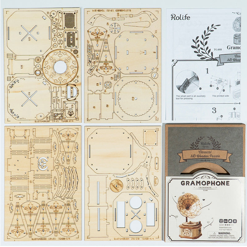 Grammofono - Puzzle 3D