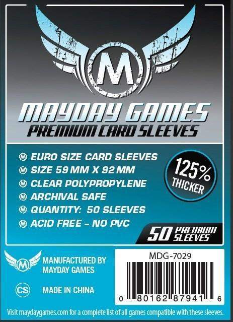 BOARD GAME SLEEVES - 59x92 (50) PREMIUM