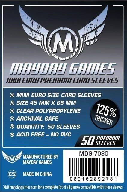 BOARD GAME SLEEVES MINI 45x68 (50) PREMIUM