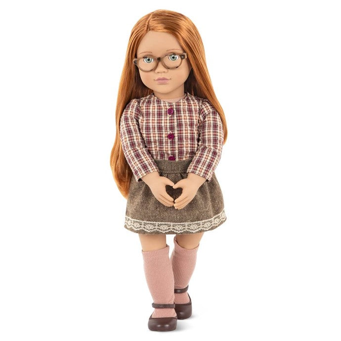 Og Dolls - Doll with Plaid Shirt & Skirt - April