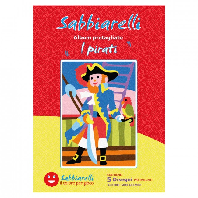 Sabbiarelli Album - I pirati - 5 disegni (15x20cm)