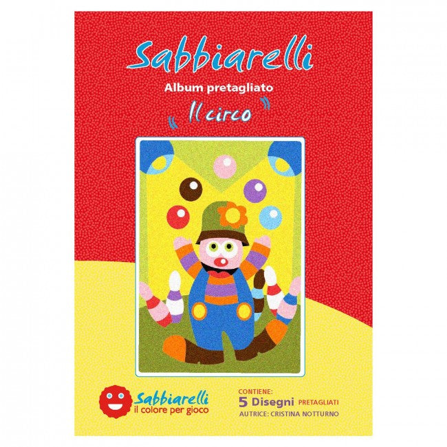 SABBIARELLI ALBUM  - IL CIRCO - 5 DISEGNI 15X20