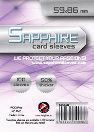 Bustine Sapphire Sleeves - LILLA (59X86mm) 100 pz