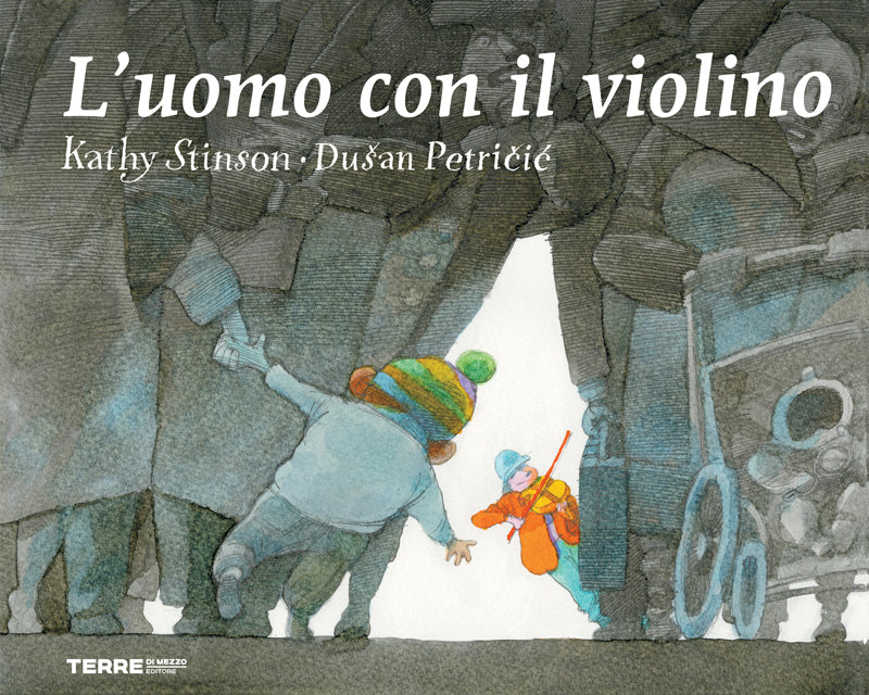 L'uomo con il violino. Ed. a colori