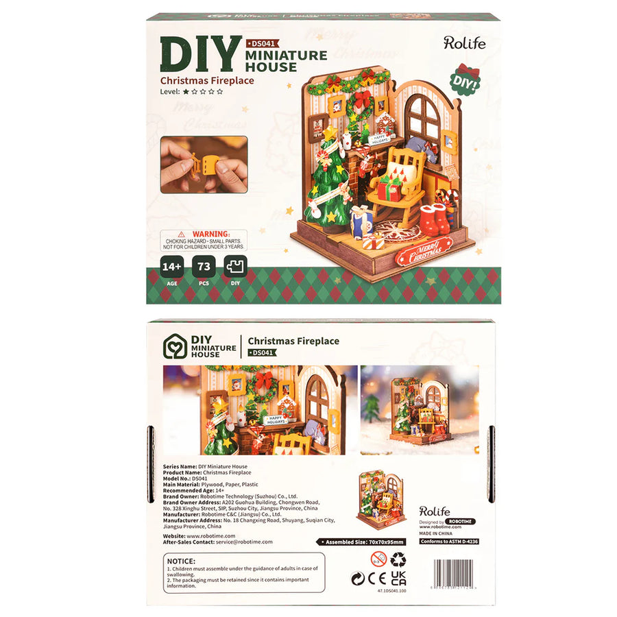 Christmas Fireplace Caminetto - Modellismo Kit fai-da-te