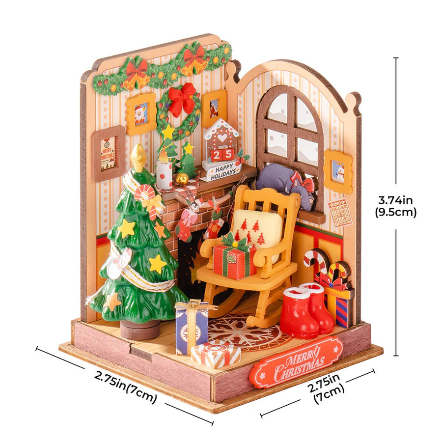Christmas Fireplace Caminetto - Modellismo Kit fai-da-te