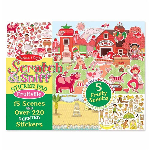 Scratch & Sniff Sticker Pad - Fruitville
