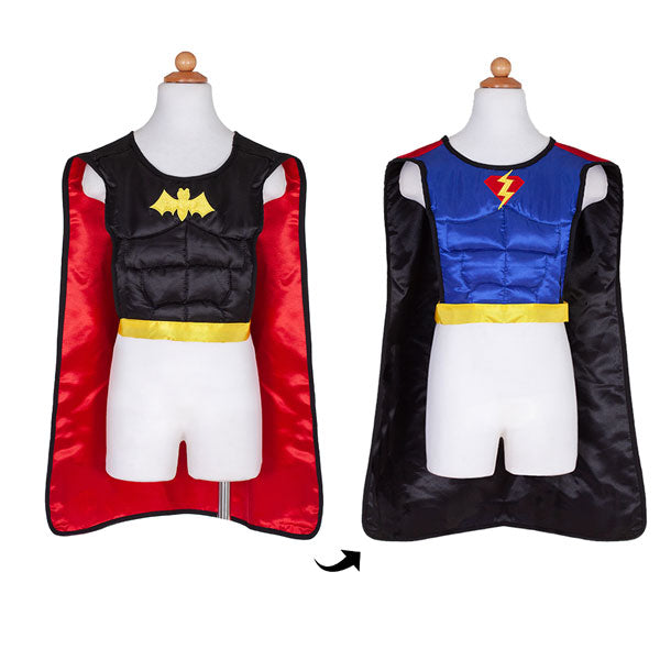 Costume reversibile Supereroe/Bat - 4-7 anni