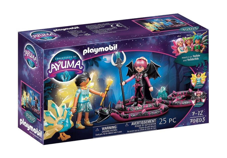 Playmobil 70803 - Ayuma crystal fairy e bat fairy con i compagni animali