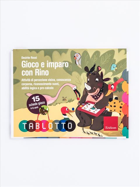 GIOCO E IMPARO CON RINO - SCHEDE TABLOTTO 4-6 ANNI