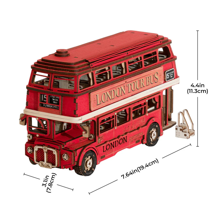 London Tour Bus - Puzzle legno 3D