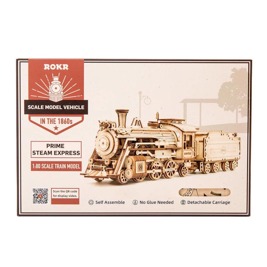 Prime Steam Express "Locomotiva a vapore" - Puzzle legno 3D