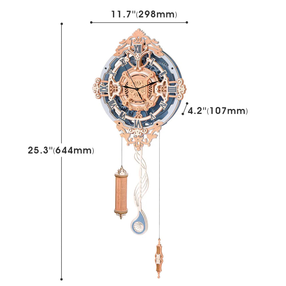 Orologio Note romantiche - Puzzle 3D