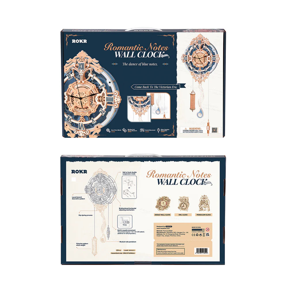 Orologio Note romantiche - Puzzle 3D