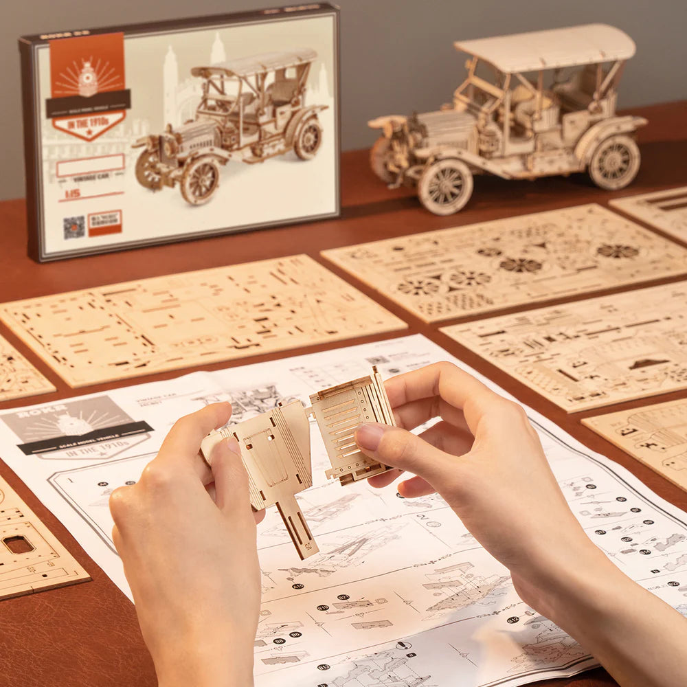 Auto Vintage - Puzzle 3D legno Robotime